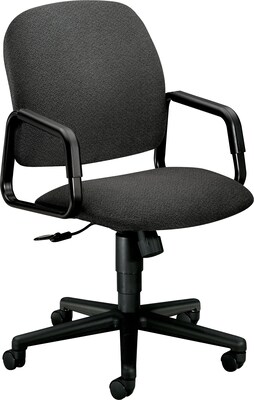 HON Solutions - 4000 Series Executive/Office Chair, Fabric, Gray, Seat: 20W x 17 3/4D, Back: 20 1/2W x 23/4H