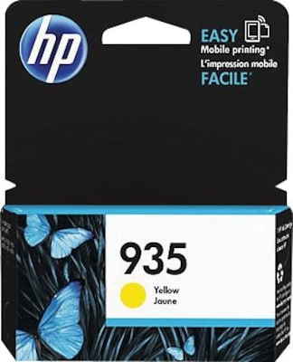 HP 935 Yellow Standard Yield Ink Cartridge (C2P22AN#140), print up to 400 pages