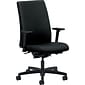 HON Ignition Mid-Back Task Chair with Adjustable Arms with Pivot, Fabric, Black, Seat: 20"W x 19"D, Back: 18 1/2"W x 24"H