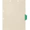 Medical Arts Press® Position 4 Colored Side-Tab Chart Dividers, Miscellaneous, Lt. Green