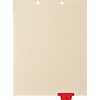 Medical Arts Press® Position 5 Colored End-Tab Chart Dividers, EKG, Red