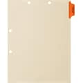 Medical Arts Press® Position 1 Colored Side-Tab Chart Dividers, Immunization/Injections, Orange