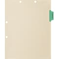 Medical Arts Press® Position 2 Colored Side-Tab Chart Dividers, Progress Notes, Lt. Green