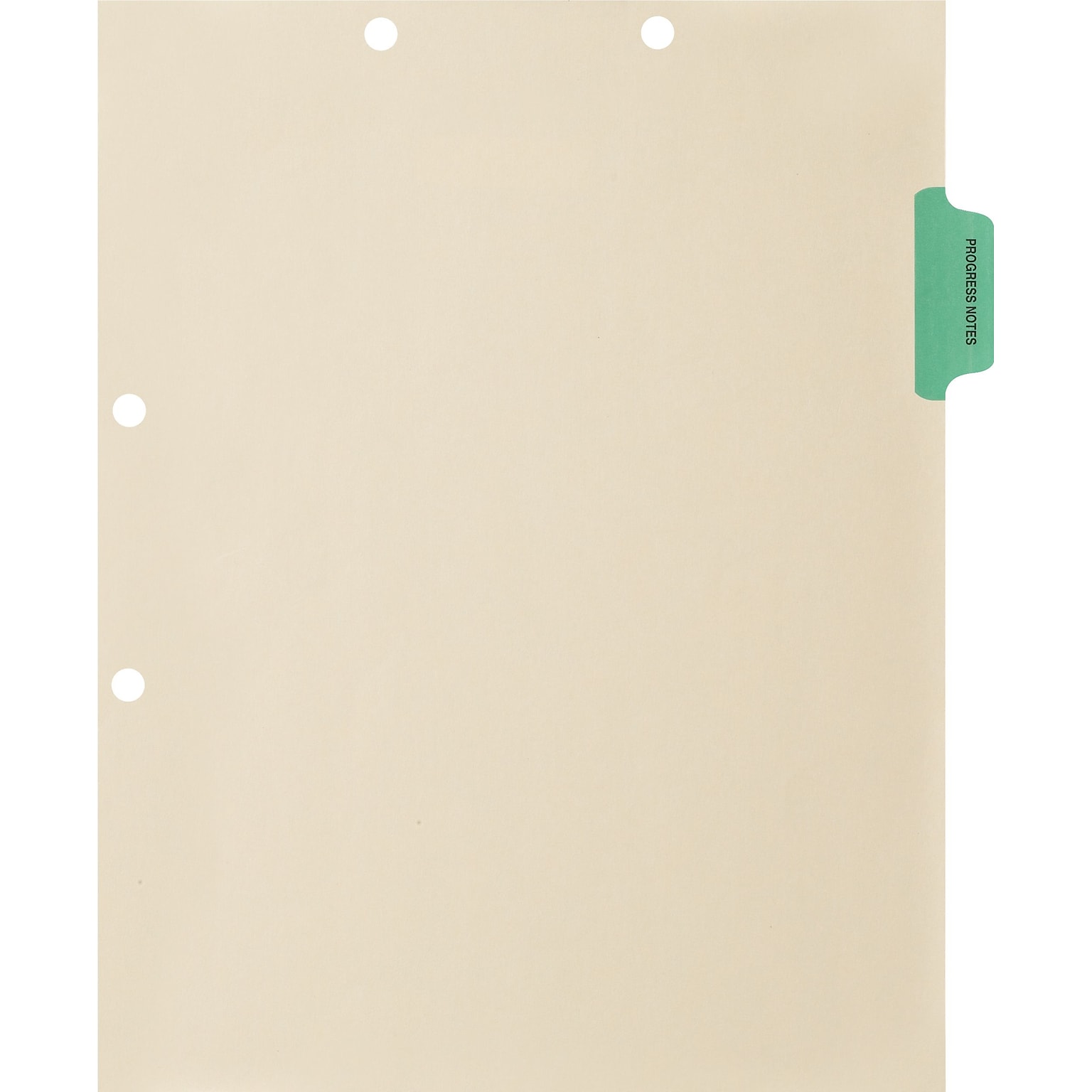 Medical Arts Press® Position 2 Colored Side-Tab Chart Dividers, Progress Notes, Lt. Green