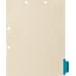 Medical Arts Press® Position 6 Colored Side-Tab Chart Dividers, Medical Records, Med. Blue