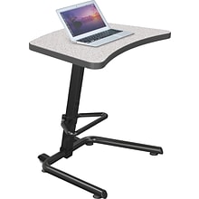 Balt Up-Rite Student Height Adjustable Sit/Stand Desk, Gray Nebula, 26 - 43H x 26.6W x 20D
