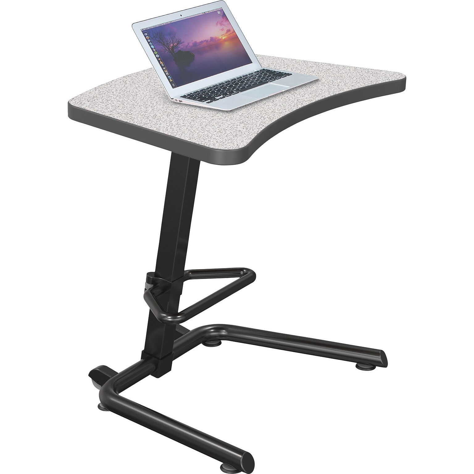 Balt Up-Rite Student Height Adjustable Sit/Stand Desk, Gray Nebula, 26 - 43H x 26.6W x 20D