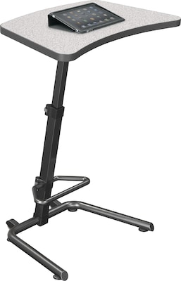 Balt Up-Rite Student Height Adjustable Sit/Stand Desk, Gray Nebula, 26" - 43"H x 26.6"W x 20"D