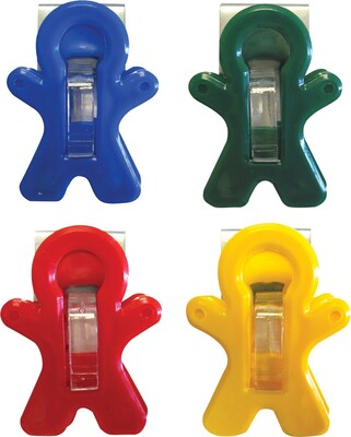 Magnet Man® Clip, 4-Pack, Assorted Colors