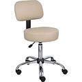 Boss® B245 Series Medical Stool with Back, Beige