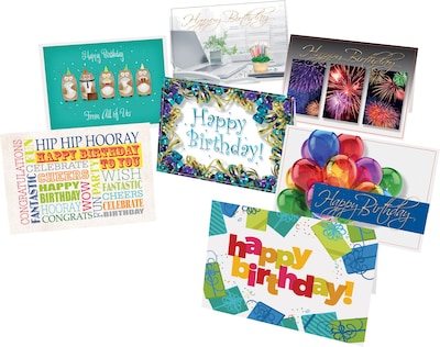 Holiday Expressions® Greeting Card Assortment Pack; Birthday, Non-Personalized