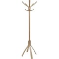 Alba Cafe Wood Coat Stand, 10 Hooks, Wood, 21 2/3 x 21 2/3 x 69 1/3, Natural (PMCAFE C)