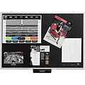 Justick Electro-Adhesion Display and Bulletin Board with Light, 24 x 36 (JL500-S)