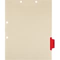 Medical Arts Press® Position 5 Colored Side-Tab Chart Dividers, Radiology, Red