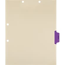 Medical Arts Press® Position 4 Colored Side-Tab Chart Dividers, Therapy, Purple