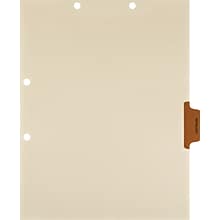 Medical Arts Press® Position 4 Colored Side-Tab Chart Dividers, Pathology, Brown