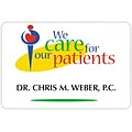 Custom Printed Medical Arts Press® Designer Medical  Name Badges; Large, We Care for Our Patients