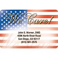 Medical Arts Press® 2x3 Glossy Full-Color Generic Magnets; United States Flag, We Care!
