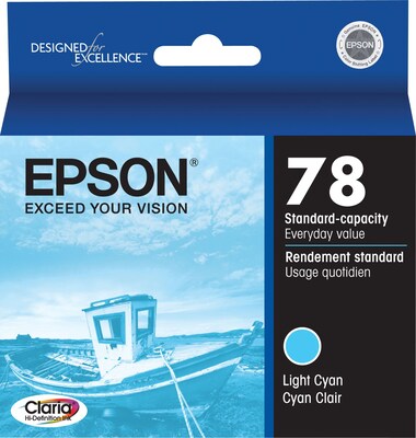 Epson T78 Light Cyan Standard Yield Ink Cartridge