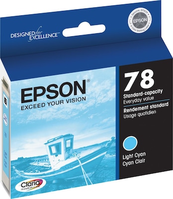 Epson T78 Light Cyan Standard Yield Ink Cartridge