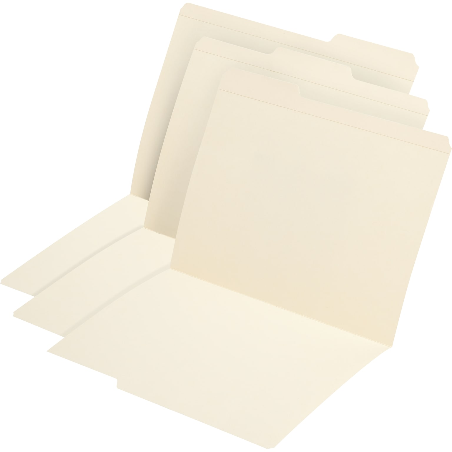Medical Arts Press Letter Size Top-Tab Manila File Folders; Assorted, 1/3 Cut (31441)