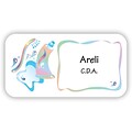 Custom Printed Medical Arts Press® Full-Color Dental Name Badges; Standard, Graphic Tooth/Toothpaste