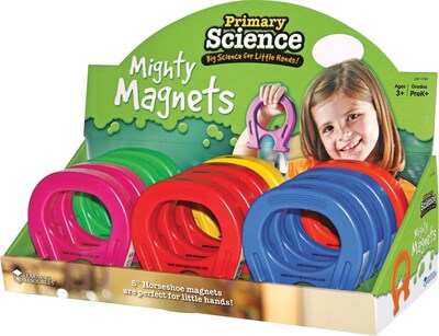 Learning Resources Primary Science Horseshoe-Shaped Magnets, Set of 12