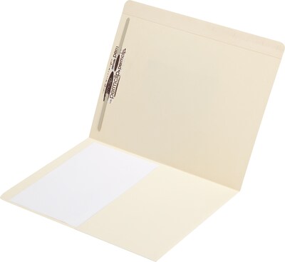 Medical Arts Press Letter Size Top-Tab Manila File Folders; 1/2 Pocket, 1 Fastener, 50/Box (31431)