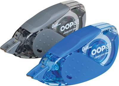 Quill Brand® OOPS!™ White Out Grip Correction Tape, 2/Pk (52038-QL)