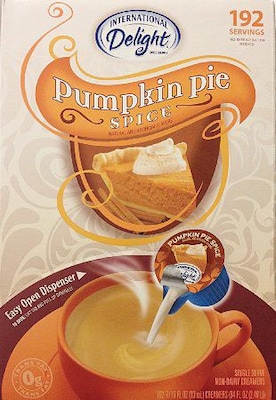 International Delight single Servings Pumpkin Pie Spice Creamer Cups, 192/Carton (1233852)
