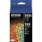 Epson T252 Black High Yield and Cyan/Magenta/Yellow Standard Yield Ink Cartridge, 4/Pack (T252XL-BCS