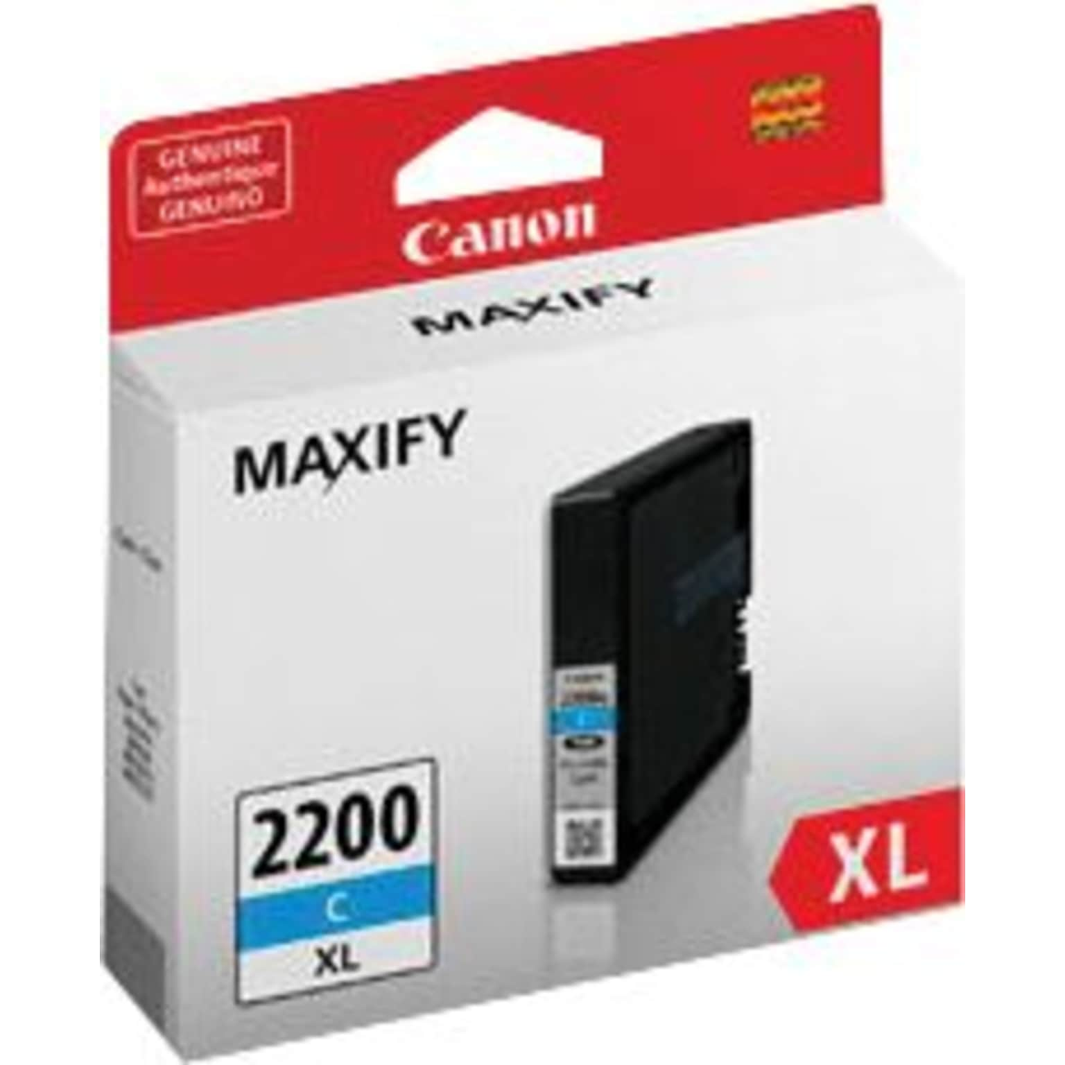 Canon 2200XL Cyan High Yield Ink Cartridge (9268B001)