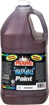 Prang Washable Tempera Paint, Brown, 128 oz. (10608)