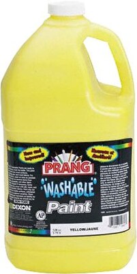 Prang Washable Tempera Paint, Yellow, 128 oz. (10603)