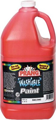 Prang® (Dixon Ticonderoga®) Washable Ready-to-Use Paint, Orange, 128 oz.