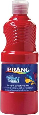 Prang Washable Tempera Paint, Red, 16 oz. (10701)