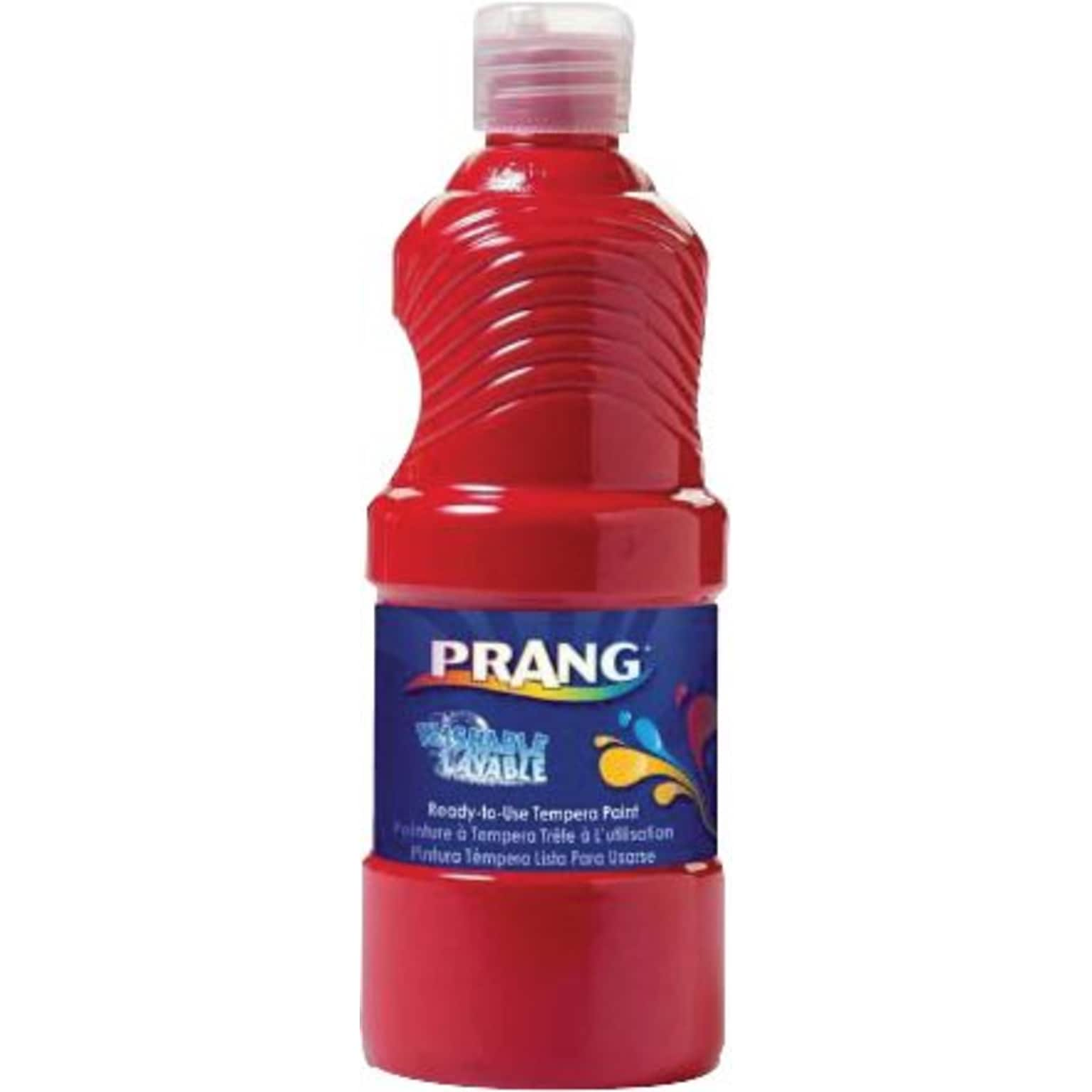 Prang Washable Tempera Paint, Red, 16 oz. (10701)