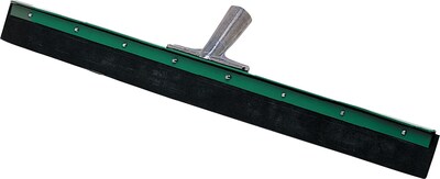 AquaDozer Heavy Duty Floor Squeegee; Rubber, Straight, Green/Black, 18-24 Blade