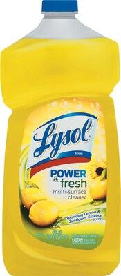 Lysol® Power & Fresh Multi-Surface Cleaner, Sparkling Lemon & Sunflower, 40 Oz, 9/Cs (1920078626)