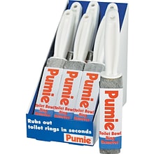 Pumie® Toilet Bowl Ring Remover With Handle, Pumice, Gray, 6/Ct