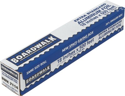Boardwalk Aluminum Foil Rolls; Extra Standard, 18x500, 1 Roll
