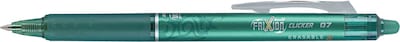Frixion Clicker Erasable Gel Ink Retractable Pen, Green Ink, .7mm