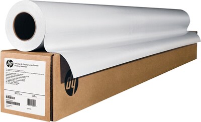 HP Wide-Format Matte Canvas Paper Roll, Matte, 36 50 ft, White, 50/Roll (E4J55B)