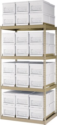 Edsal® Rivet Lock Storage Rack; 84Hx42Wx30D, 48-Box Capacity