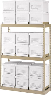 Edsal® Rivet Lock Storage Rack; 60Hx42Wx15D, 18-Box Capacity