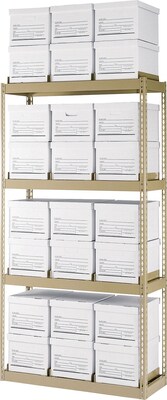 Edsal® Rivet Lock Storage Rack; 84Hx42Wx15D, 24-Box capacity
