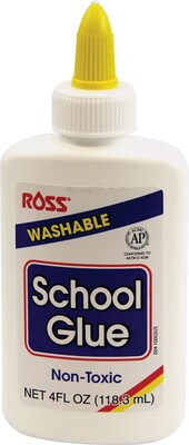 Ross Washable School Glue, 4 oz.