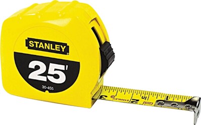 Stanley® Tape Rules, 1 x 25ft Blade