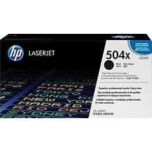 HP 504X Black High Yield Toner Cartridge   (CE250X)