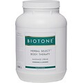 Biotone Herbal Select Body Therapy Massage Creme, Herbal Scent, 1 Gallon Jar, 6/Case (HSBC1GCS)